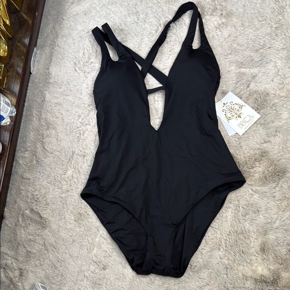 BECCA | Prism Cutout One-Piece Swimsuit, Black, Size SP, NWT - Picture 2 of 14